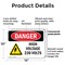 Signmission High Voltage 230 Volts Danger Sign, Plastic, 14in W x 10in L, 2PK OS-2PACK-DS-P-1014-L-2197 - alternate 7